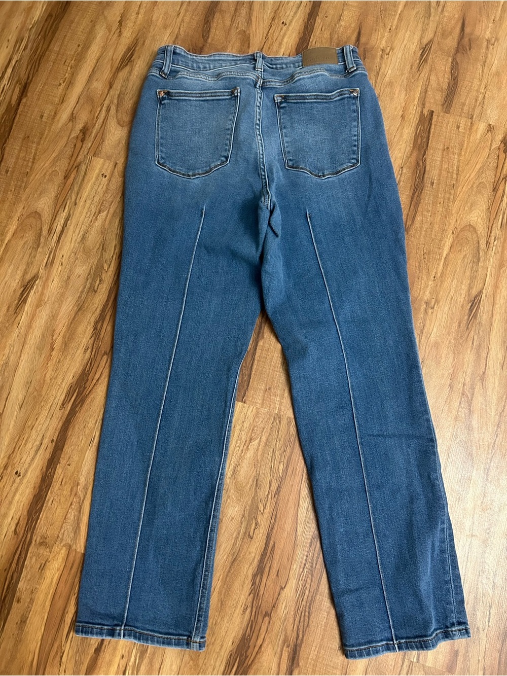 Judy Blue Kimberly Front Seam Detail Cuffed Straight Fit Jeans Womens Size 16 - Picture 5 of 12